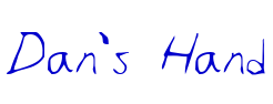 Dan's Hand шрифт